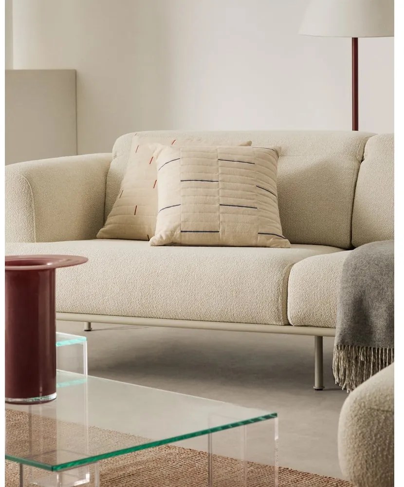 Obliečka na vankúš s prímesou ľanu 45x45 cm Blaina – Kave Home