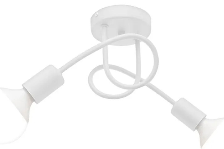 Detský prisadený luster OXFORD 2xE27/15W/230V biela