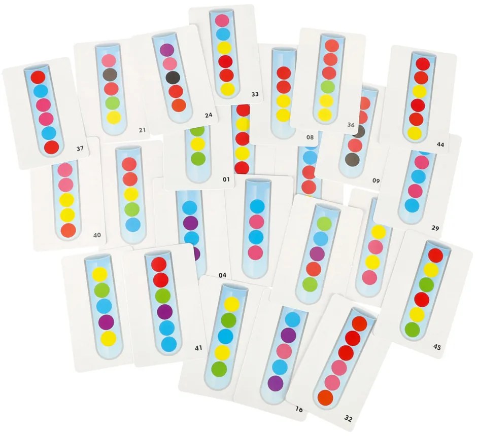 KIK Montessori vzdelávacie puzzle – farebné guličky, 66 dielov