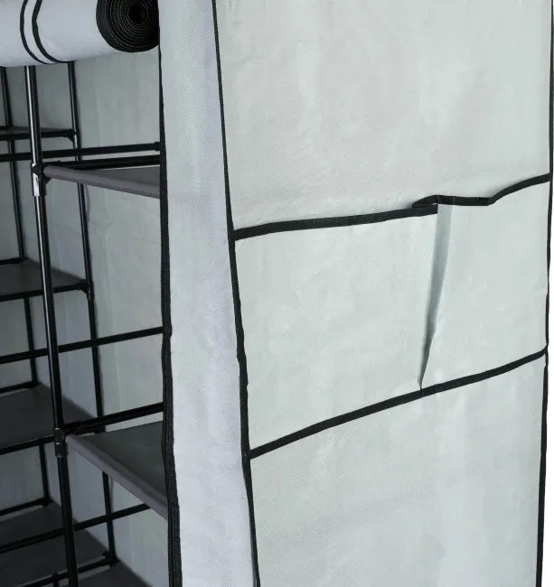 Šatníková skriňa OLENA sivá