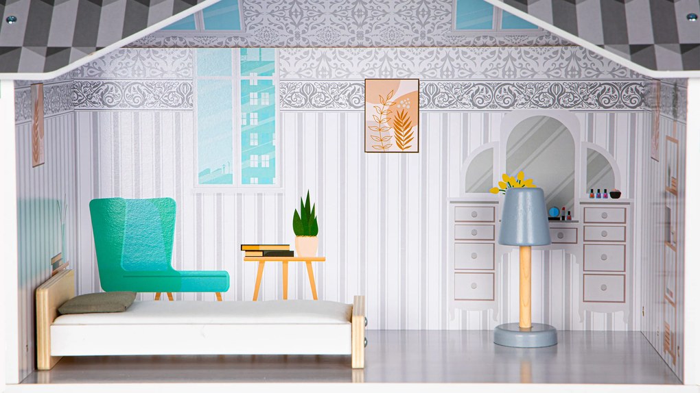 Domček pre bábiky s nábytkom Grace residence ECOTOYS
