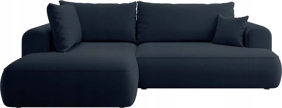 Rohová sedacia súprava Olivo II (L) (modrá čierna)