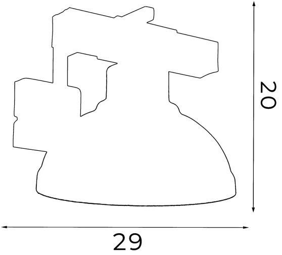 Nástenné svietidlo HAKON 1xE27/60W/230V svetlá