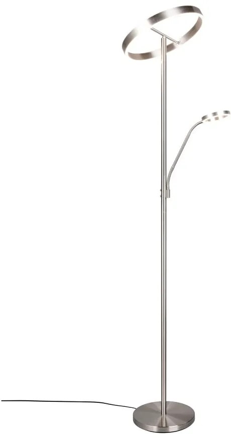 LED stojacia lampa v striebornej farbe (výška 180 cm) Willis – Trio