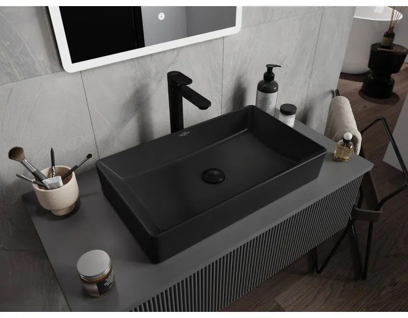 Mexen NADIA umývadlo, 60 x 35 cm, čierna matná, 21616085