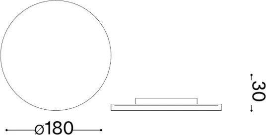 Ideal Lux - LED vonkajšie nástenné svietidlo PUNTO LED/9W/230V CRI pr. 18 cm IP54 čierne