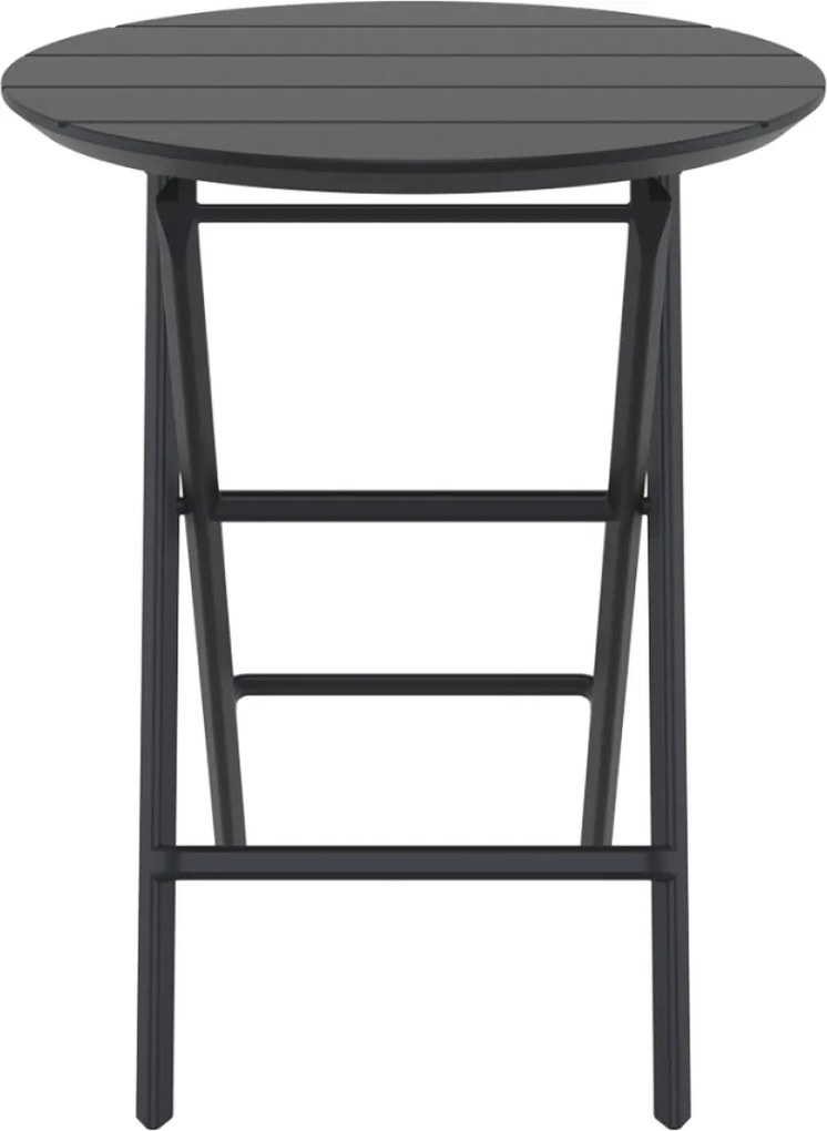 HELEN FOLDING Ø60 sklopný záhradný stôl black