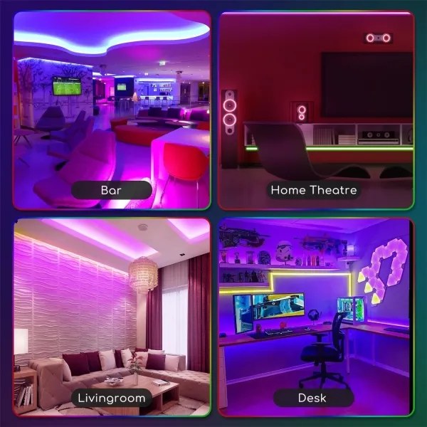 Aigostar - LED RGB Stmievateľný vonkajší pásik 3m LED/24W/12/230V IP65 +DO