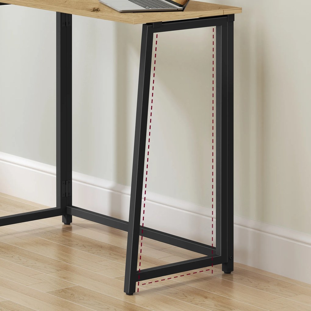 Písací stôl ZARIMO skladací 80x40 cm, dub artisan