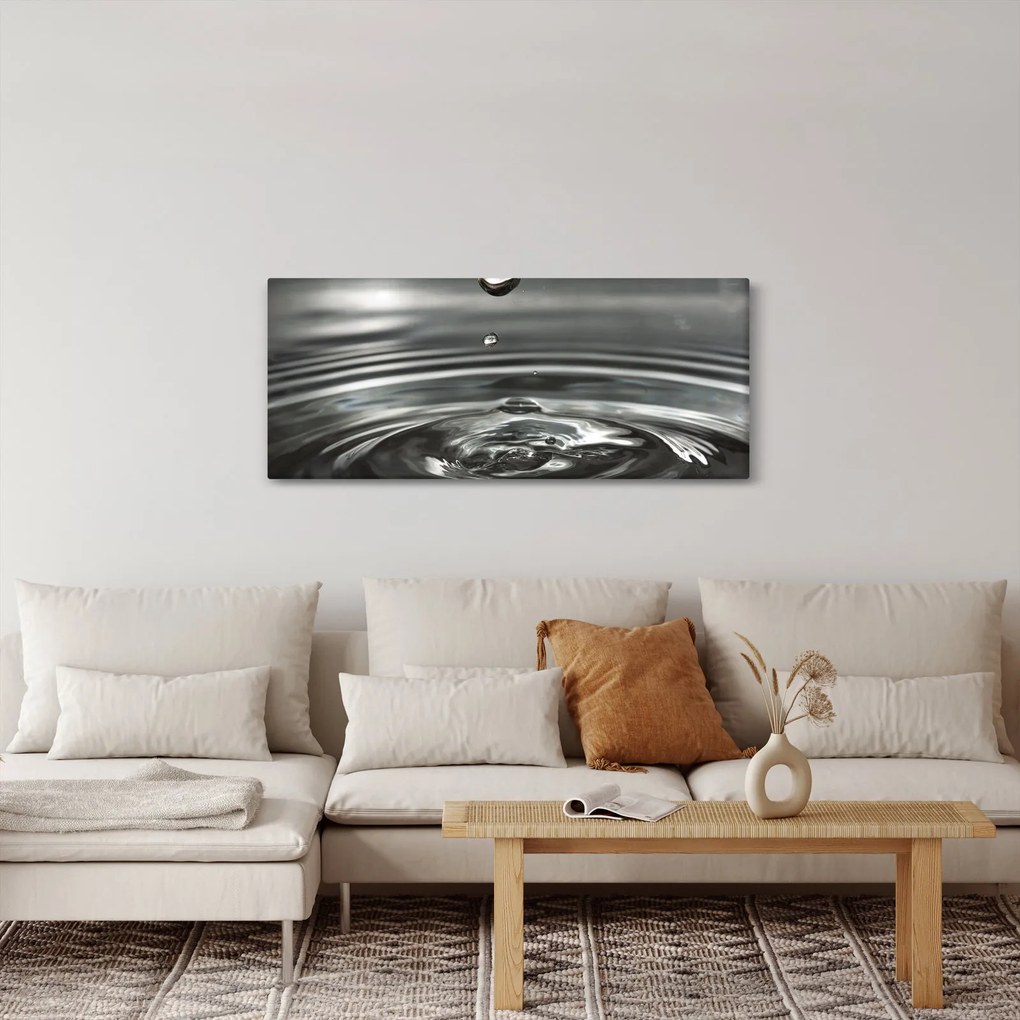 Obraz kvapky vody (120x50 cm)