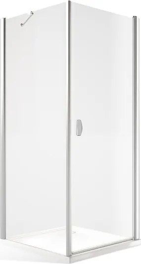 Roltechnik Outlet Štvorcový alebo obdĺžnikový sprchový kút DCO1+DB - otváracie dvere s pevnou stenou - bez vaničky ROTH-Variant: šírka dverí: 90 cm, …
