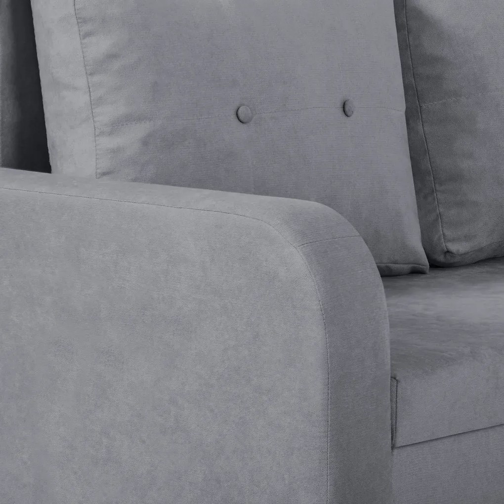 Rozkládací rohová sedací souprava TOKYO Šedá