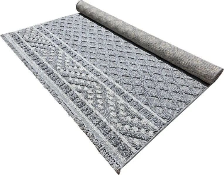 DC Koberec Milano 027 sivá krémová Rozmer: 80×200 cm