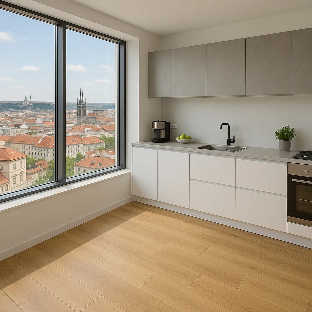 Beaulieu International Group, PVC podlaha - lino Domo 2150, na mieru, šíře 2m,3m,4m, béžová, bez podkladu, kuchyňa