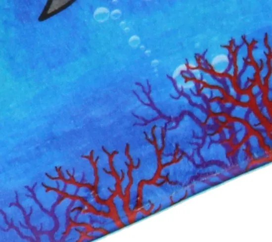 BO-MA, Protišmykový kusový koberec Sea world, 76,5x117, modrá, detská izba