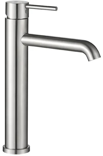 Kuchinox Noia, vysoká umývadlová batéria h-295, brúsená oceľ, LAV-BNK_22NA