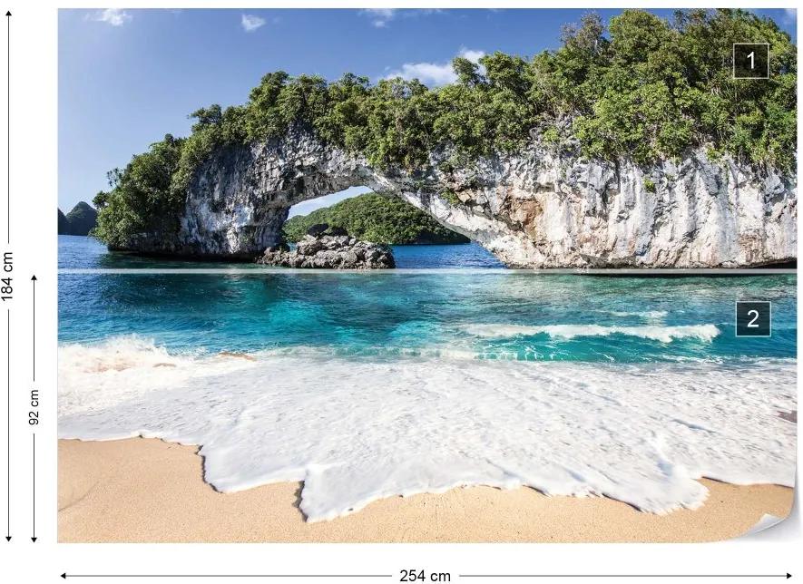 Fototapeta GLIX - Island Beach + lepidlo ZADARMO Vliesová tapeta  - 254x184 cm