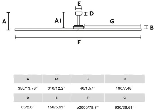 FARO 34191WT - Stropný ventilátor BIGWOOD XL borovica/biela pr. 200 cm WT + DO