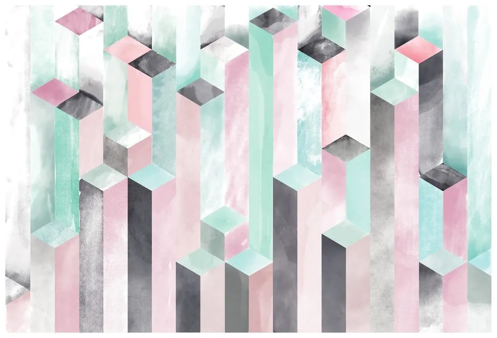 Samolepiaca tapeta pastelové stĺpy