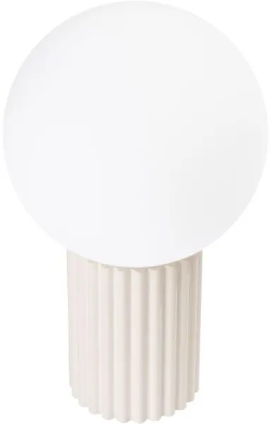 Sollux SL.1721 - Stolná lampa HALO 1xG9/8W/230V pr. 12 cm krémová