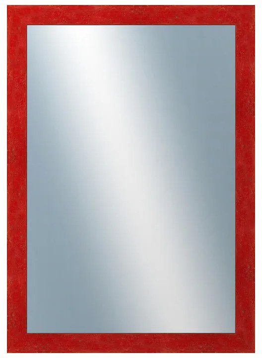 DANTIK - Zrkadlo v rámu, rozmer s rámom 50x70 cm z lišty RETRO červená (2534)