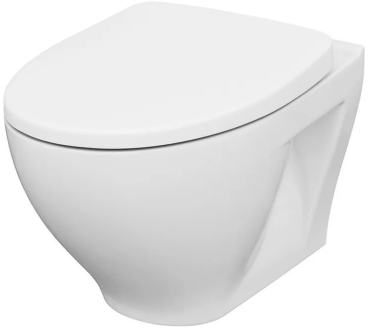 Cersanit Moduo CleanOn závesná wc misa + antibakteriálne toaletné sedátko z duroplastu, K701-262