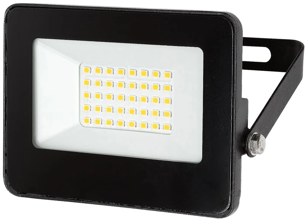 RABALUX Vonkajší nástenný bodový LED reflektor FLOOD, 20W, denná biela, IP65, čierny