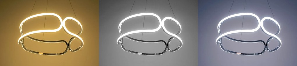 Toolight - LED stropné svietidlo APP792-CP, chrómová, OSW-05500