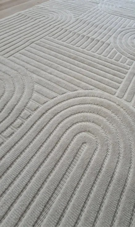 Moderný boho koberec TWIST BEIGE 31368A – béžový obdĺžnikový Rozmer: 160x230 cm