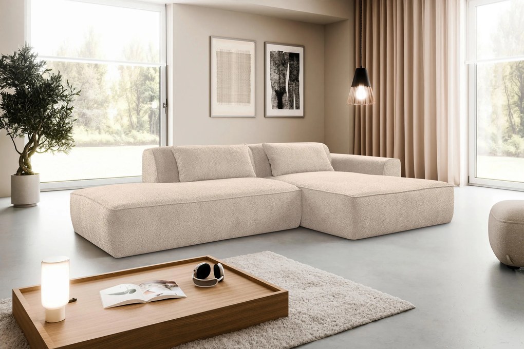 XXXLutz ROHOVÁ SEDAČKA, plast, textil, kompozitné drevo, piesková MID.YOU - Sedačky - 000694009638