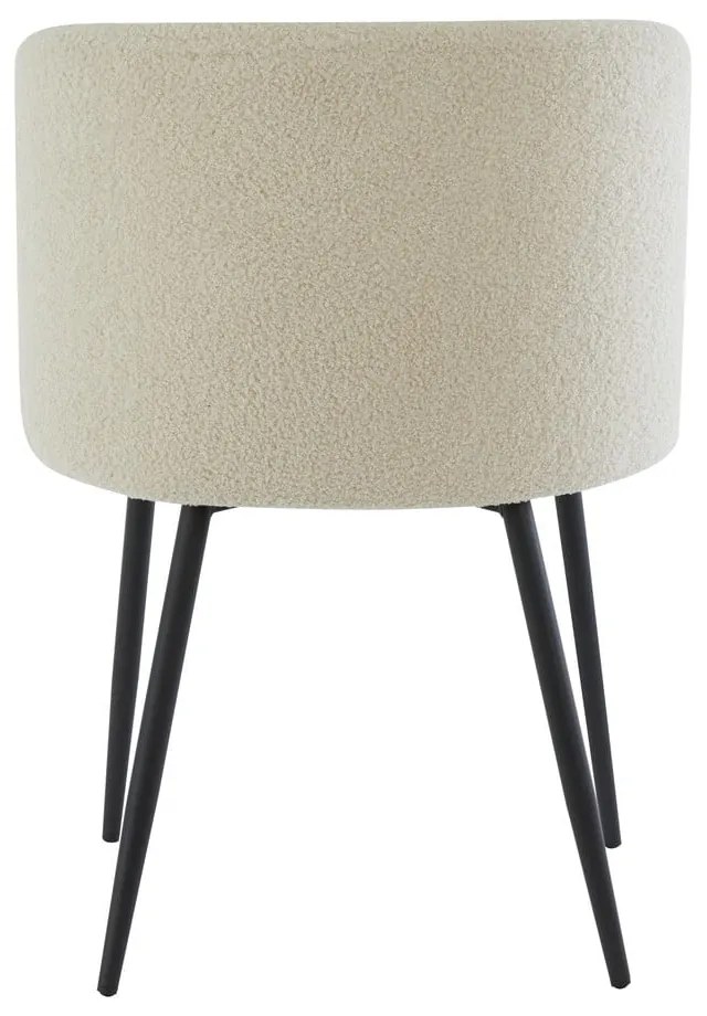 Béžové čalúnené jedálenské kreslo Elyna – Light & Living