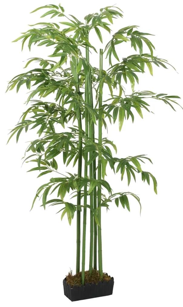 Umelý bambusový strom 864 listov 180 cm zelený 358999