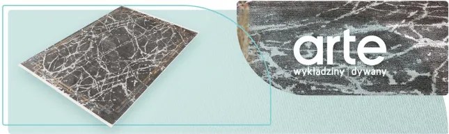 Koberec Arte Piran Marble sivý / čierny