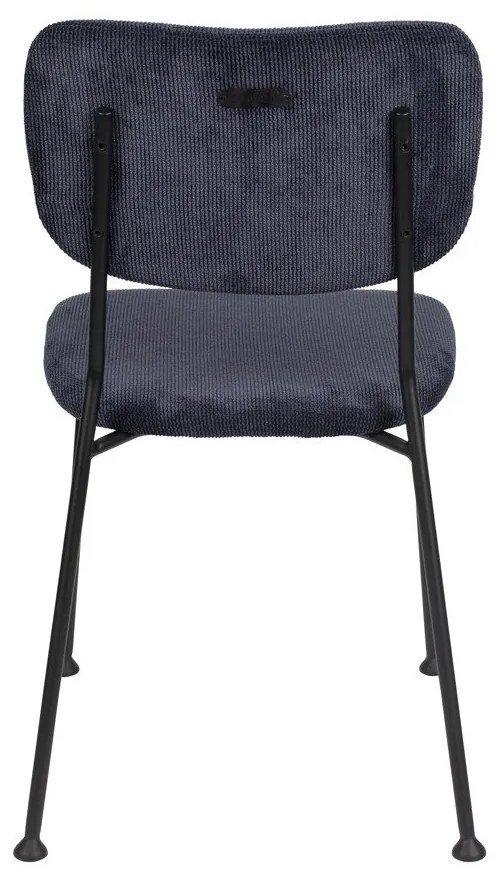 Tmavomodré jedálenské stoličky v súprave 2 ks Benson - Zuiver