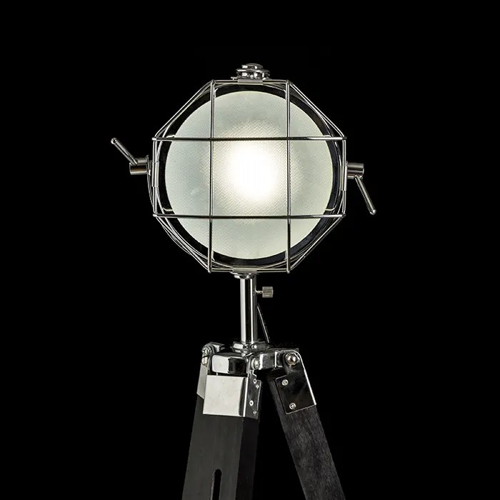 RENDL R13394 NAUTIC stojanová lampa, dekoratívne čierna chróm