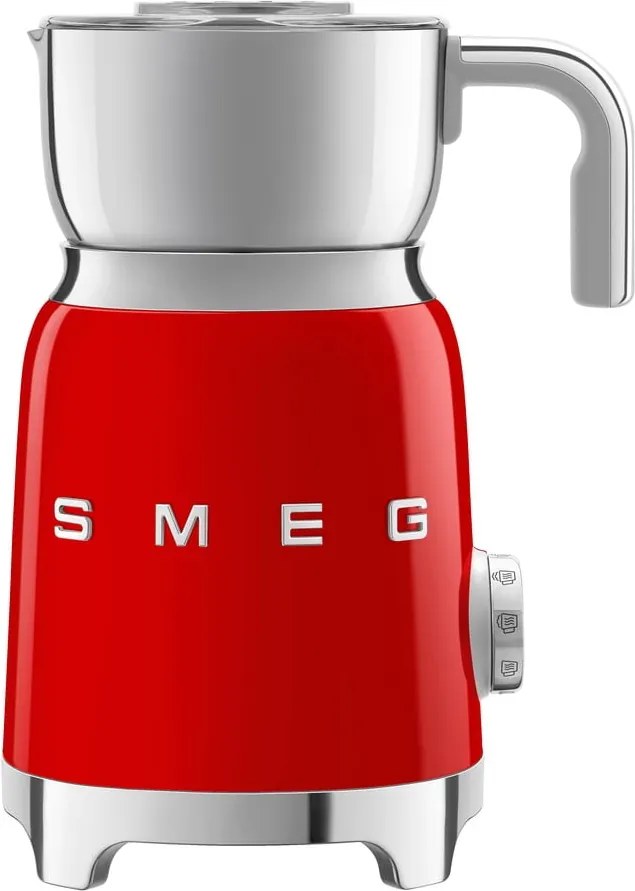 Červený elektrický šľahač mlieka Retro Style – SMEG