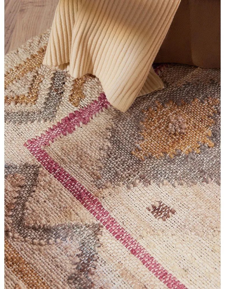 Krémový ručne tkaný jutový behúň 80x200 cm Roya Imani – Elle Decoration