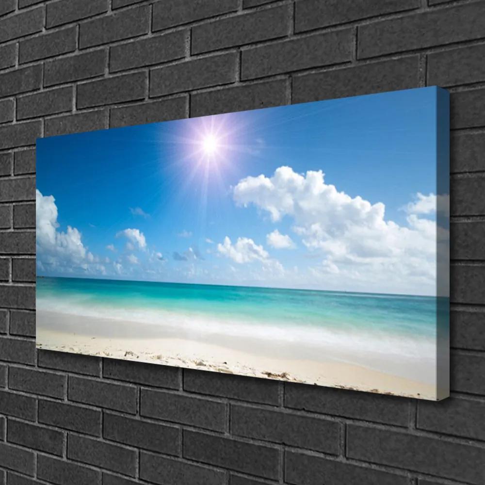 Obraz na plátne More pláž slnko krajina 125x50 cm