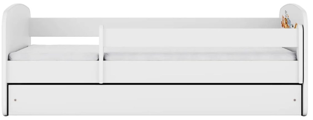 Detská postieľka Babydreams zvieratká biela