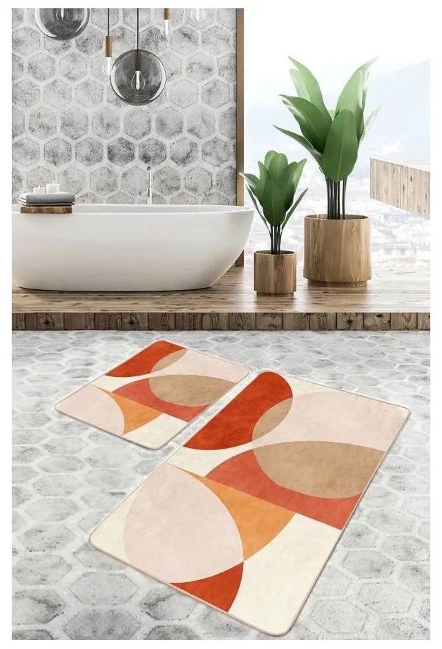 Zamatové kúpeľňové predložky v súprave 2 ks 60x100 cm – Mila Home