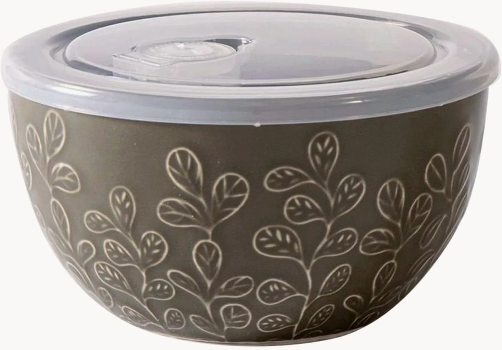 Úložná miska's pokrievkou Oxley Petal Olive