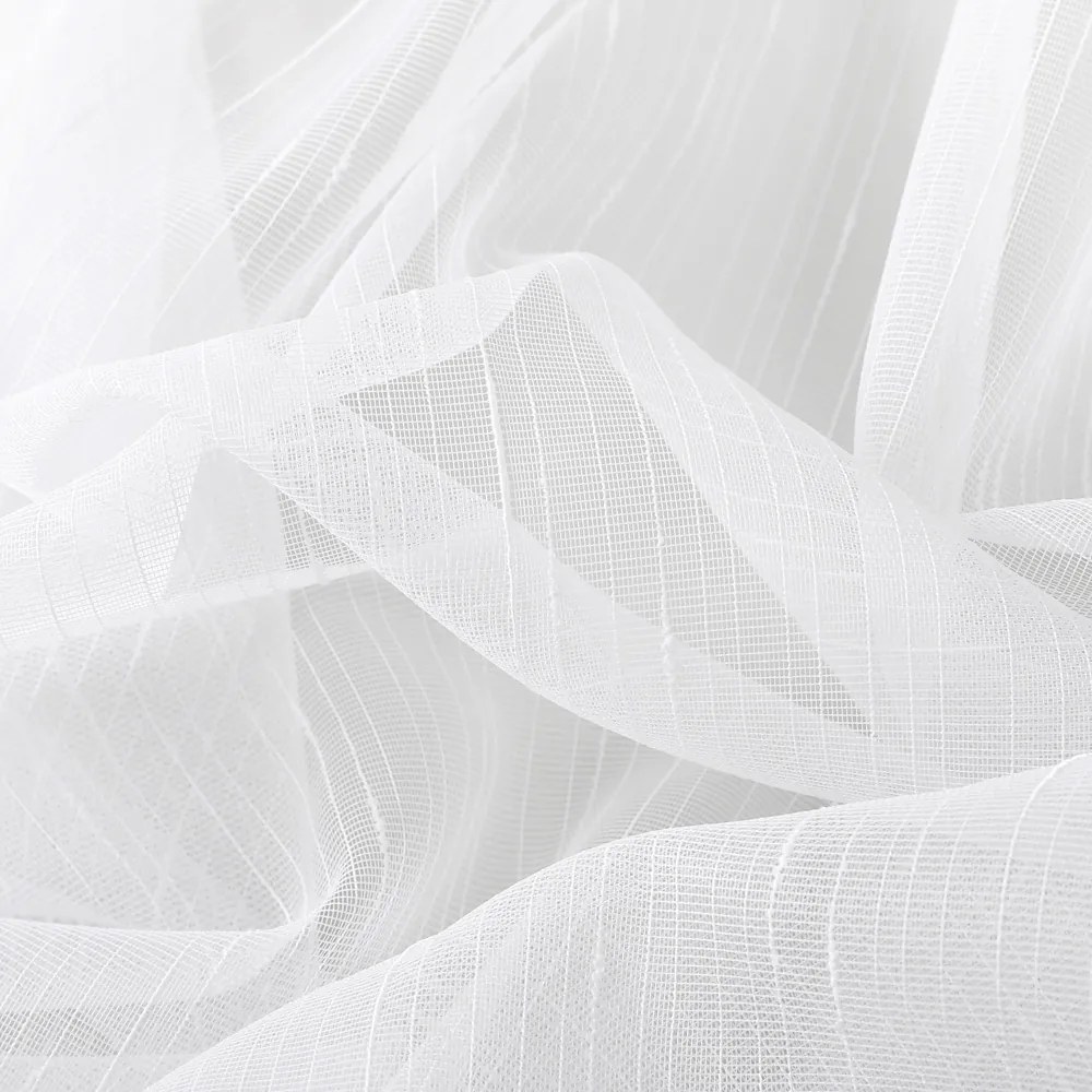 Záclona biela s olovkom vzor Prší - ZAC-023 výška 260 cm Šitie na mieru