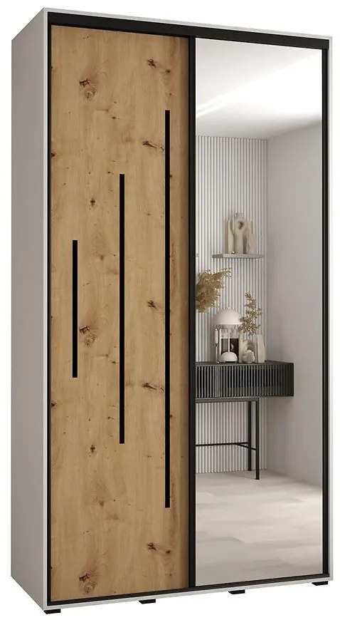 Skriňa 45 Canaris 13 130 biela/artisan/čierna