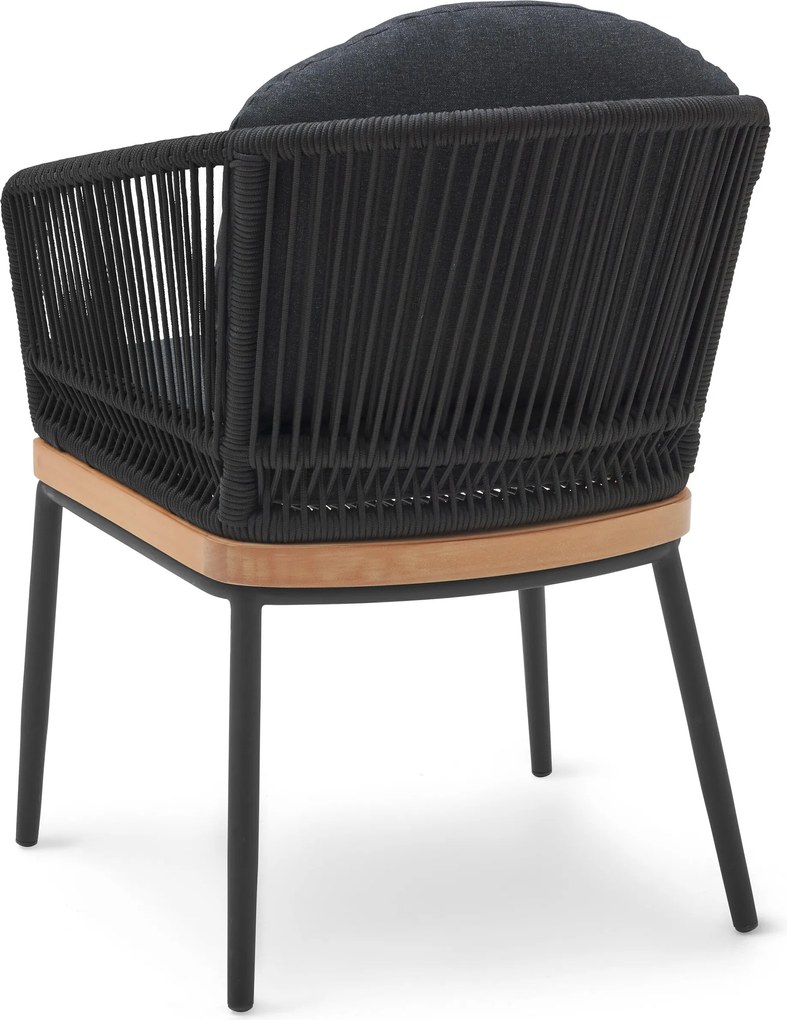 Záhradná stolička s textilným výpletom