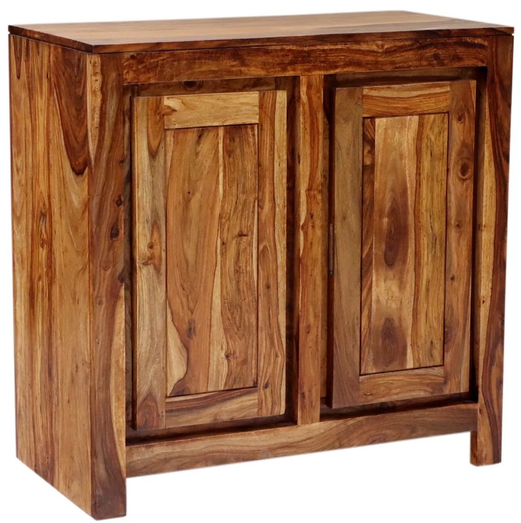 furniture-nabytek.cz - Rustikálna komoda z masívneho palisandru 90x90x45