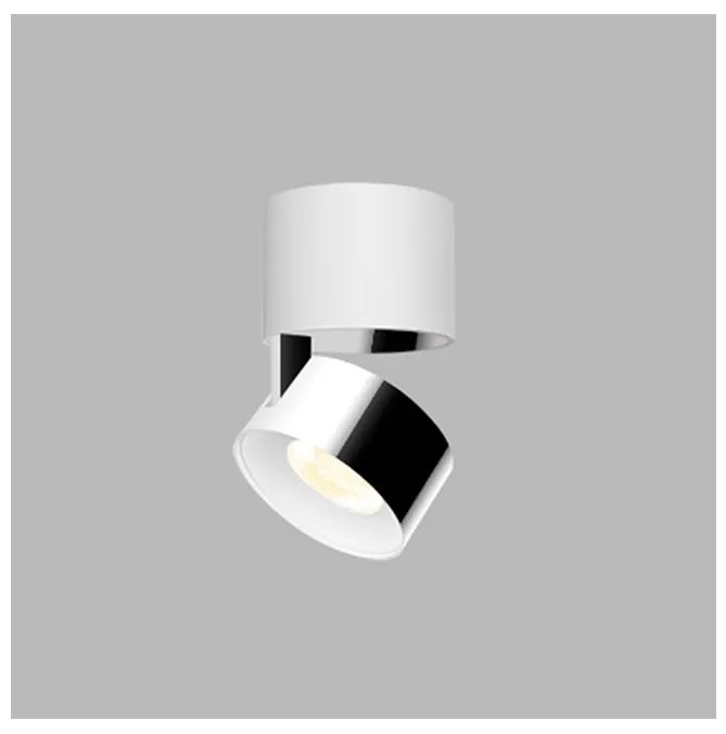 LED2 11508315 KLIP ON stropné bodové nastaviteľné sklopné svietidlo 11W/770lm 3000K biela/chróm