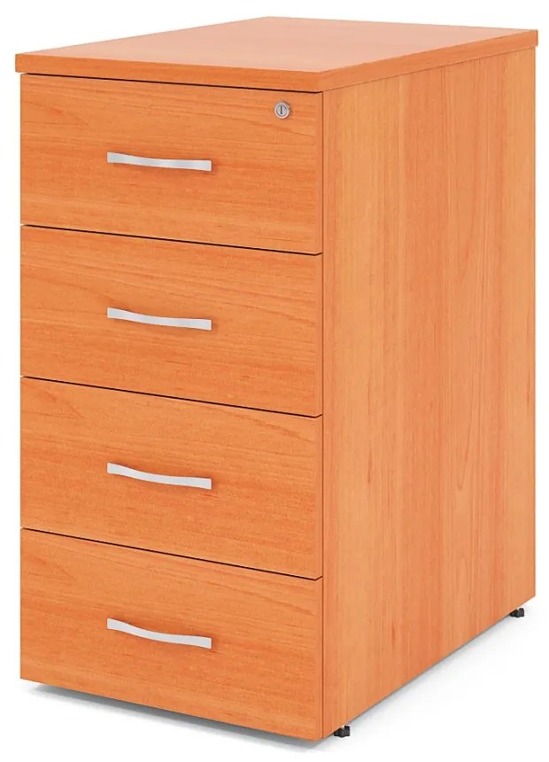 Kontajner Impress 4-zásuvkový - k stolu Impress (76 cm), hruška