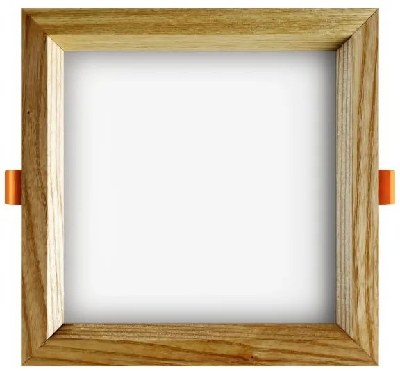APLED - LED Podhľadové SQUARE WOODLINE LED/12W/230V 4000K 17x17 cm jaseň masív