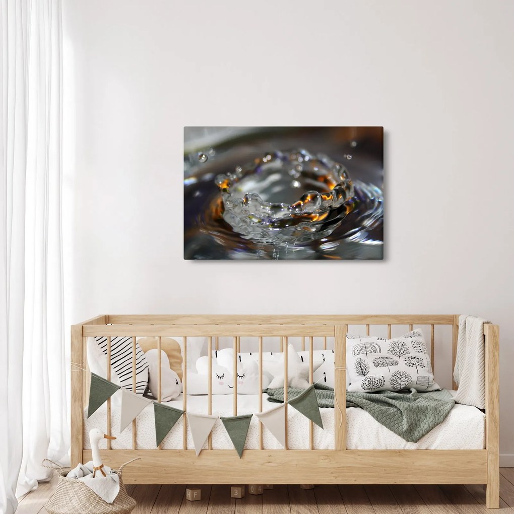Obraz náramku z kvapiek vody (90x60 cm)