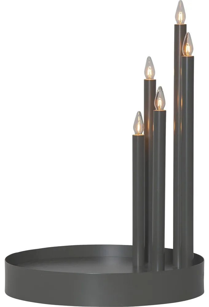 Čierna svetelná dekorácia ø 32 cm Deco – Star Trading